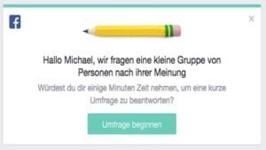 Facebook Sicherheitsumfrage