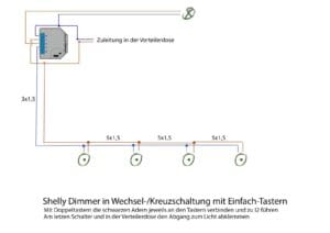 Shelly in Wechselschaltung mit Tastern einbinden