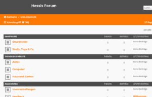 Das Forum ist online